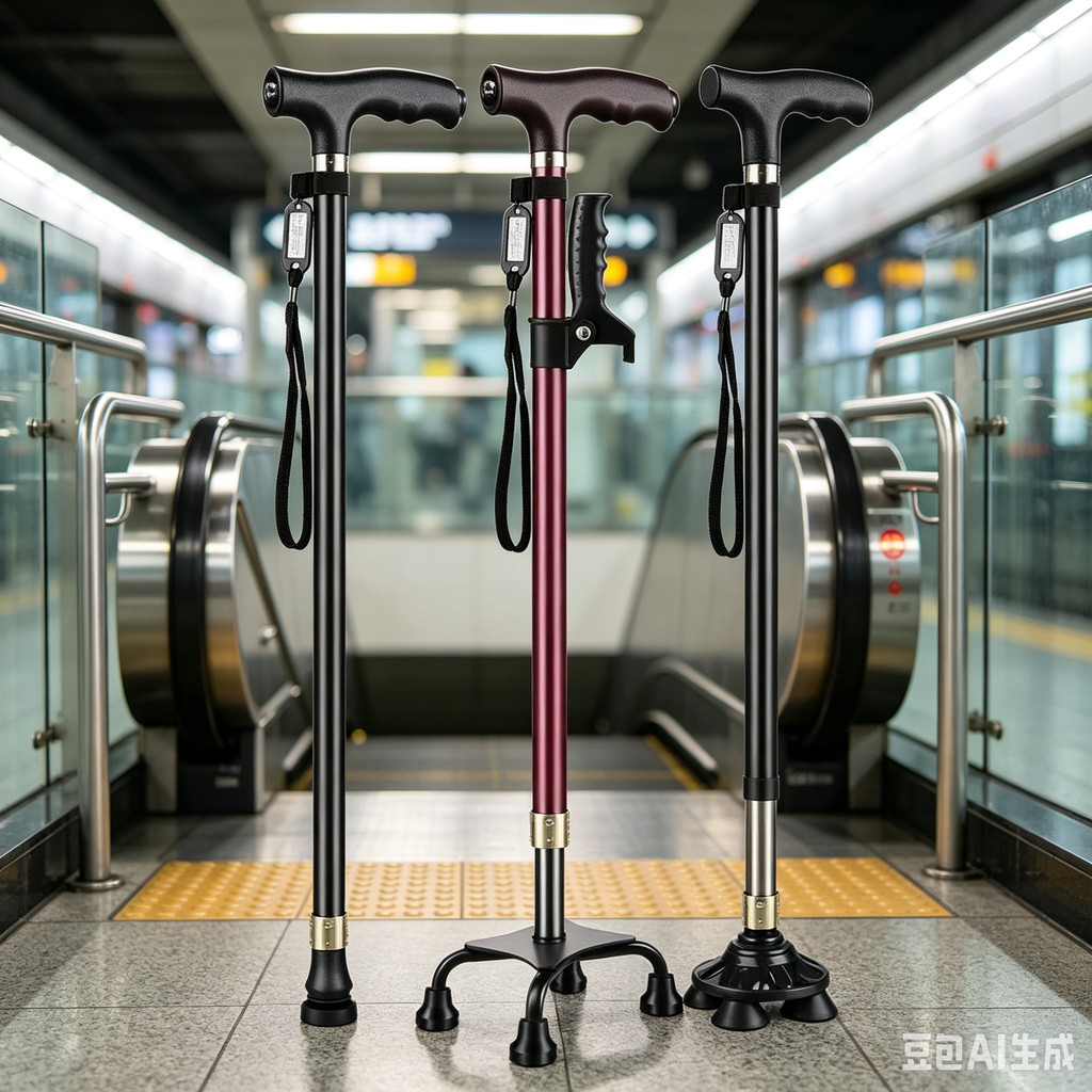 Elderly Crutches Shock-resistant Crutches Big Four-legged Cane、walking aid、walking cane、 orang tua、tongkat lipat、tongkat 4 kaki、Foldable walking stick for elderly、tongkat kaki 4、拐杖椅子