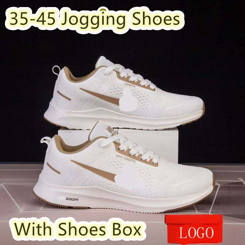 Spot Kasut Ready Stock Size 35-45 Sports Shoes Mesh Breathable Lightweight Running Shoes Unisex Trendy Soft Sole Jogging Shoes (with Shoe Box)