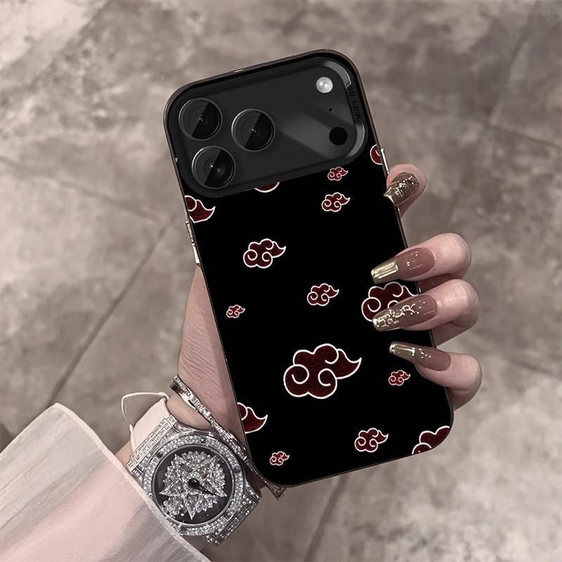 uchiha akatsuki 06 design Phone Case IMD Phone Case For IPhone 17 16 15 14 13 12 11 Pro Max Plus Color Silver Cover