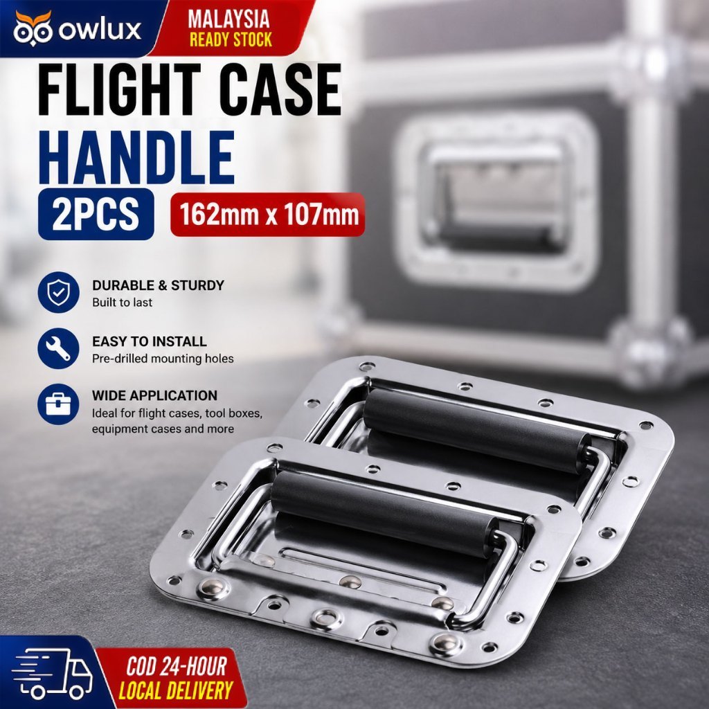 2PCS Stainless Steel Flight Case Handle Flight Container Handles Tool Box Handle Furniture Hardware Accessories