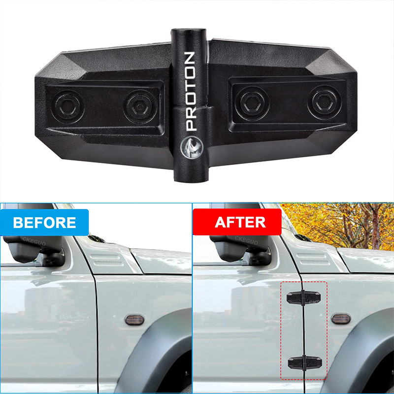 [Ready Stock] Proton Car Engine Hood Door Hinge Decoration Cover Trim Sticker for Proton X70 Saga X50 X90 S70 Persona Exora Iriz Preve Satria Ertiga Wira Waja Preve Satria e.MAS 5 7