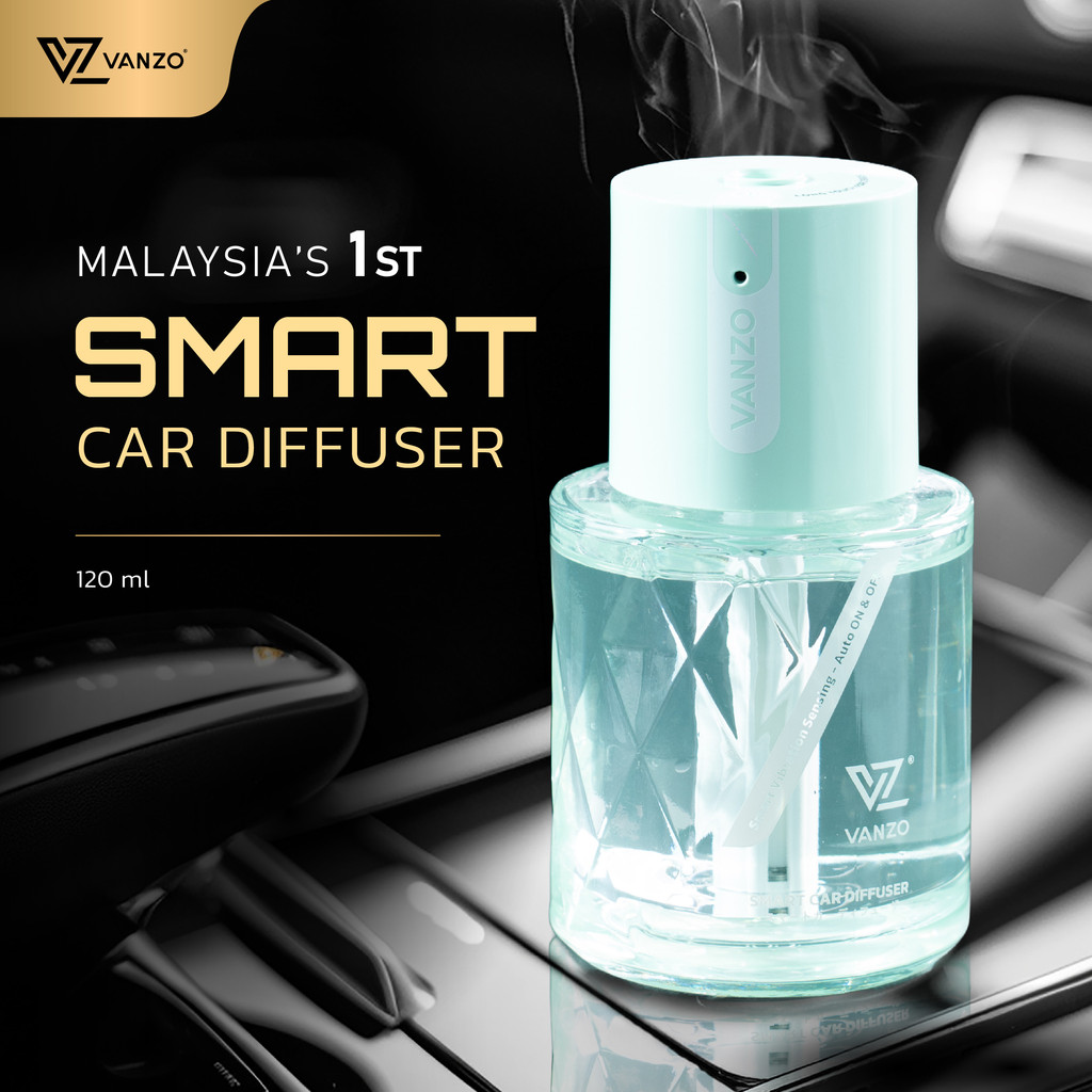 VANZO Smart Car Diffuser - Cloud Mist Tea Essence (120ml)