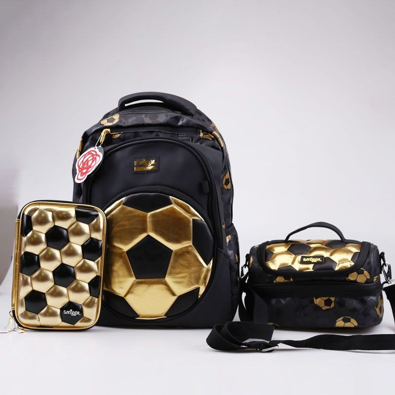 🔥 HOT ITEM 🔥 SCHOOL GOLD FOOTBALL BAG BEG SEKOLAH KANAK-KANAK