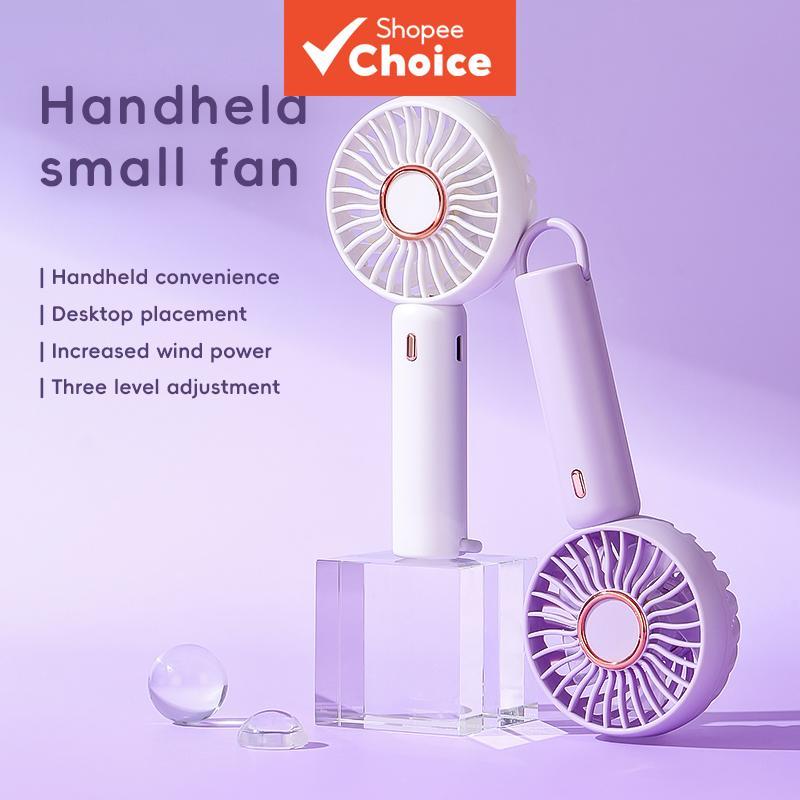 Foldable Handheld Mini Fan USB Rechargeable 3-Speed Adjustable Portable Desktop Fan for Students Outdoor Travel Kipas Lipat Tangan Boleh Cas Semula USB 3-Kelajuan Boleh Laras Mudah Alih untuk Pelajar, Perjalanan & Luar