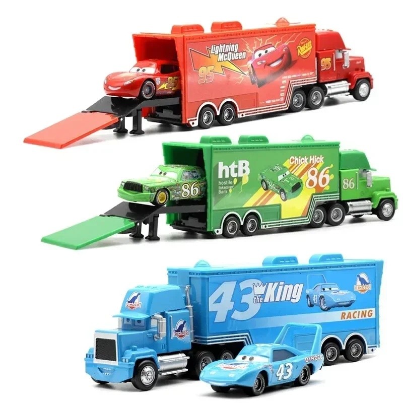Popular Disney on Instagram | 2025 New Disney Pixar Cars And Truck Set Lightning Mcqueen Uncle Mike Model Trucks Racing Car New Year Christmas Gift for Boys