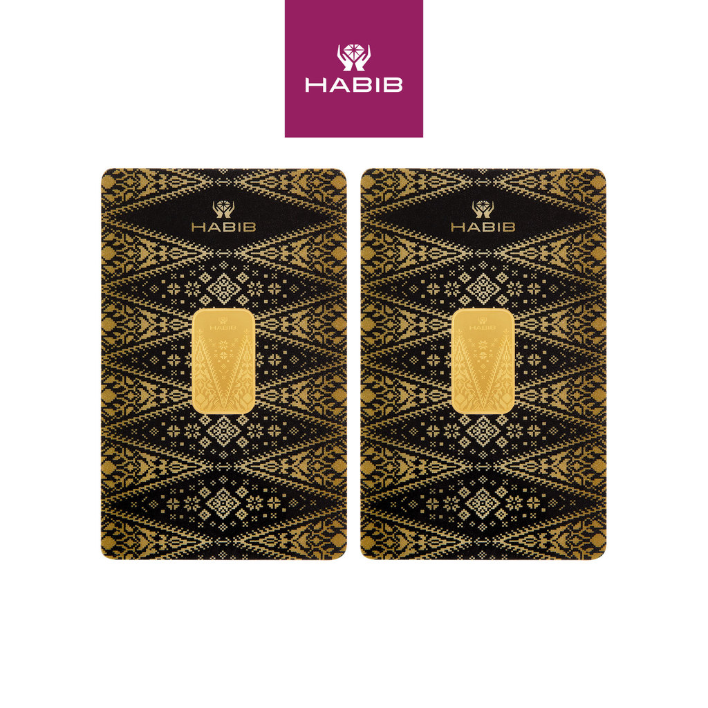 HABIB 2g Bundle (1g x 2pcs) 999.9 Gold Bar Manufactured By LBMA&hellip;