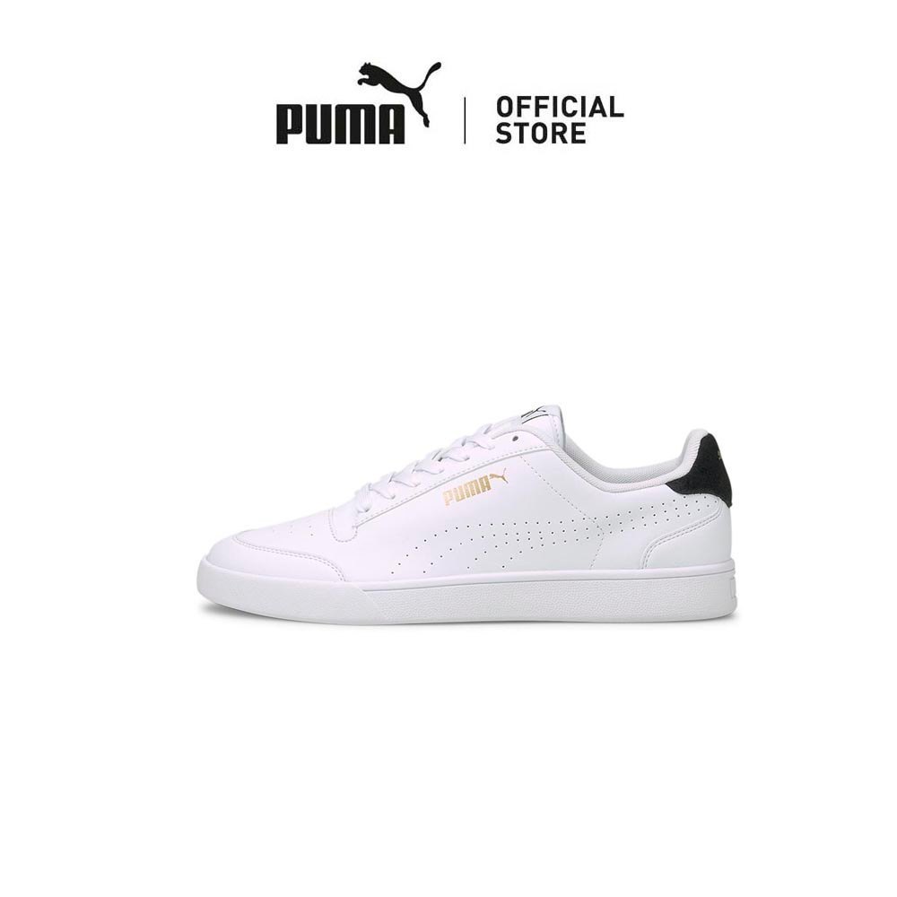 PUMA Unisex Shuffle Perforated Shoes (White)