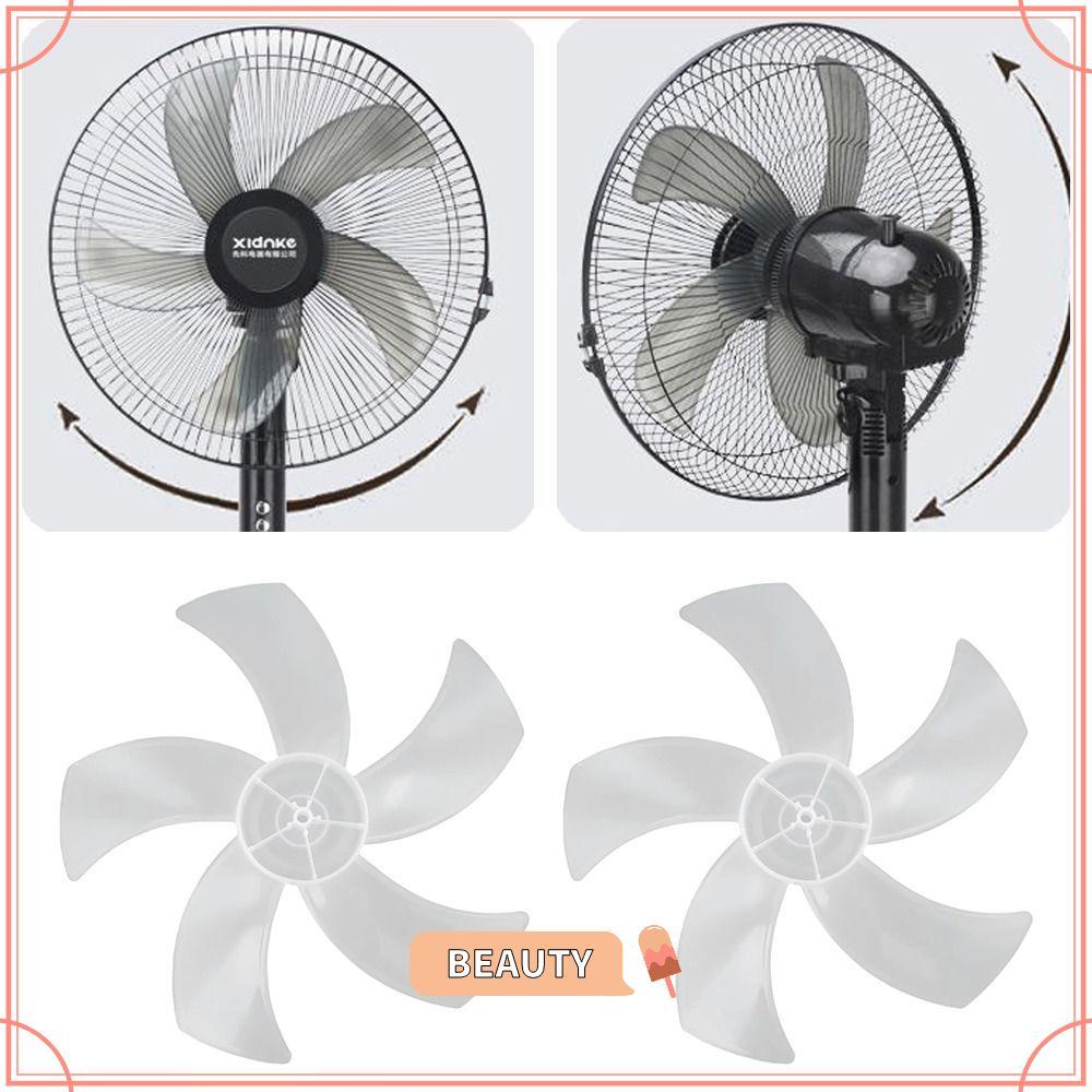 TOPBEAUTYMY Fan Blade, Big Wind Slow Noise Five Blades Fan,  Plastic Fan Accessories for Pedestal Fan Table Fan Wall Fan