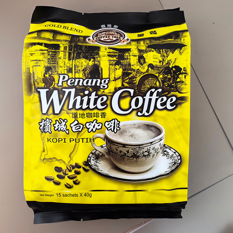 Malaysia Imported Penang Coffee Tree Original Extra Espresso Three-in-One Instant Coffee Powder 600g