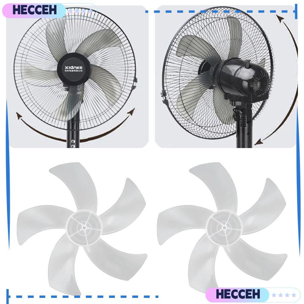HECCEH Fan Blade, Slow Noise Big Wind Five Blades Fan,  Plastic Fan Accessories for Pedestal Fan Table Fan Wall Fan