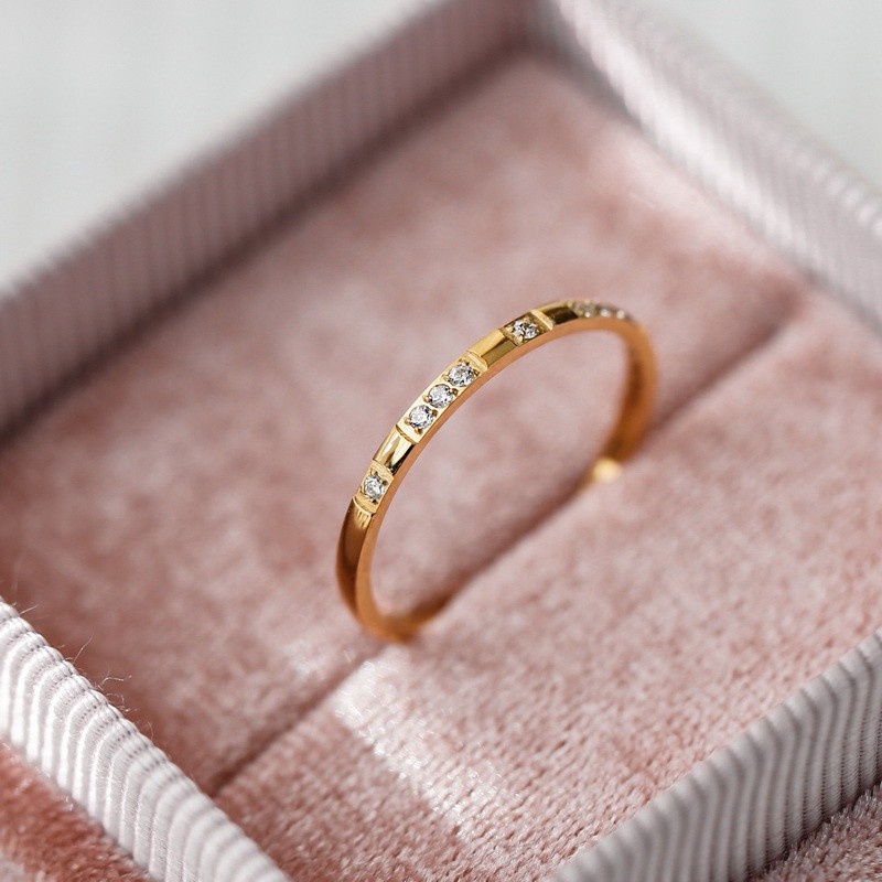 FA6 Women style Gold 916 Sand Centipede Ring Gold 916 pure Budget Gold 916