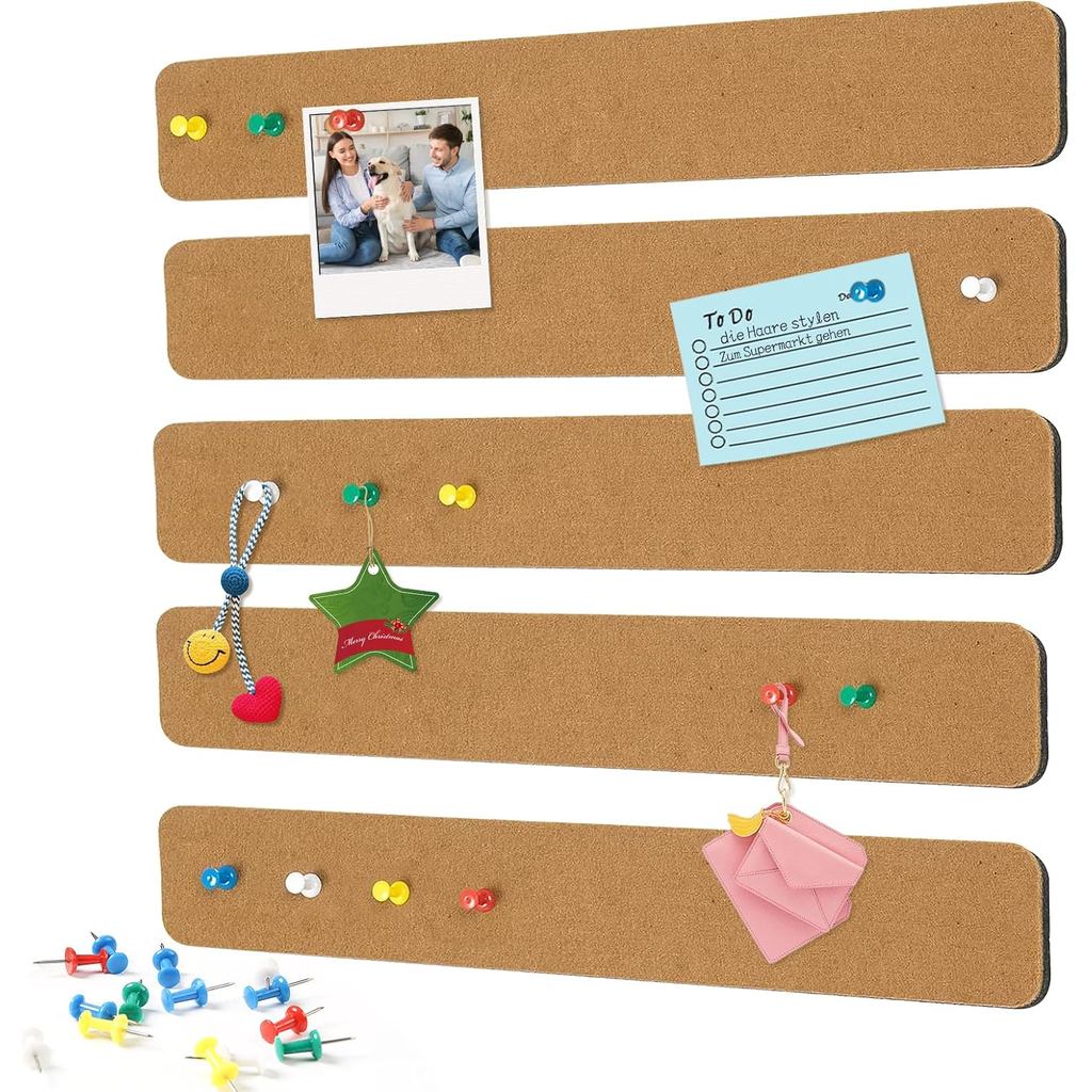 5 keping Papan Buletin Felt Berbentuk Unta, Papan Pin Felt Berperekat untuk Dinding, Papan Notis untuk Hiasan Pejabat, Bilik Tidur, Asrama dengan Pin Tekan, Sesuai untuk Nota, Foto & Jadual.