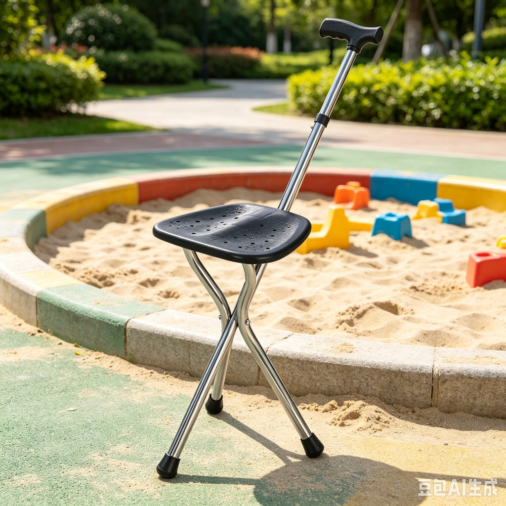 Walking Cane Stool Elderly Anti-slip Folding Walking Cane Chair & * - & ** & ** & - & - &&& * --- * -、walking aid、tongkat orang tua、tongkat lipat、tongkat 4 kaki、Foldable stick for elderly、 kaki 4、拐杖椅子