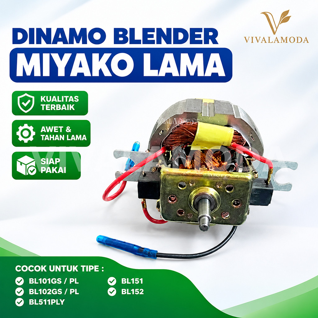 MESIN Old miyako blender dynamo, spice motor drive machine, type bl151, large axle, complete, ready to install