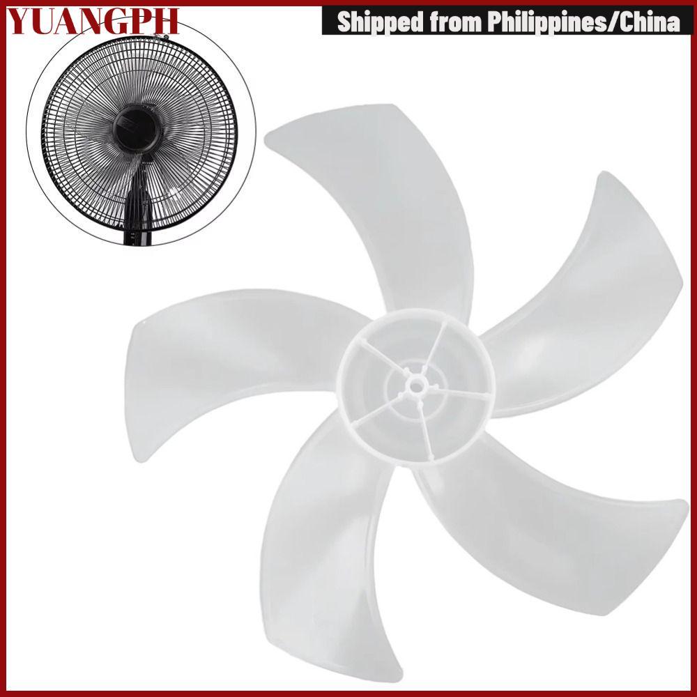 YUANGPH Fan Blade, Big Wind Plastic Five Blades Fan,  Slow Noise Leaf Floor Fan for Pedestal Fan Table Fan Wall Fan