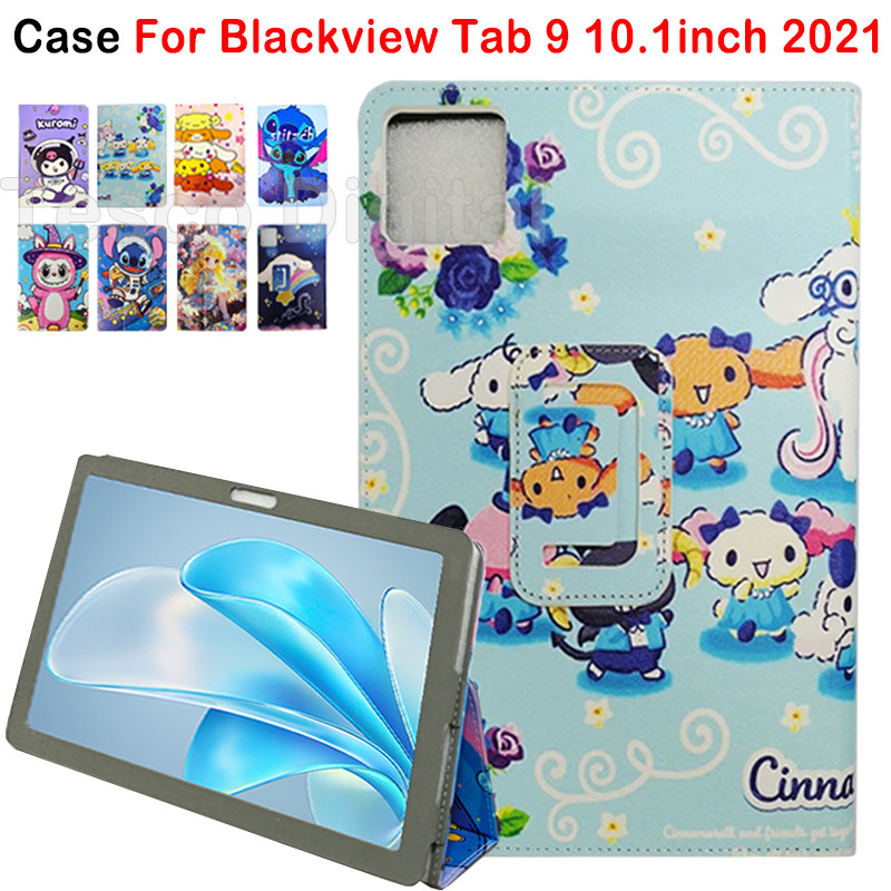 For Blackview Tab 9 10.1inch 2021 Fashion Cute Cartoon Pattern Tablet Protective Case Blackview Tab 9 10.1" High Quality PU Leather Stand Flip Cover