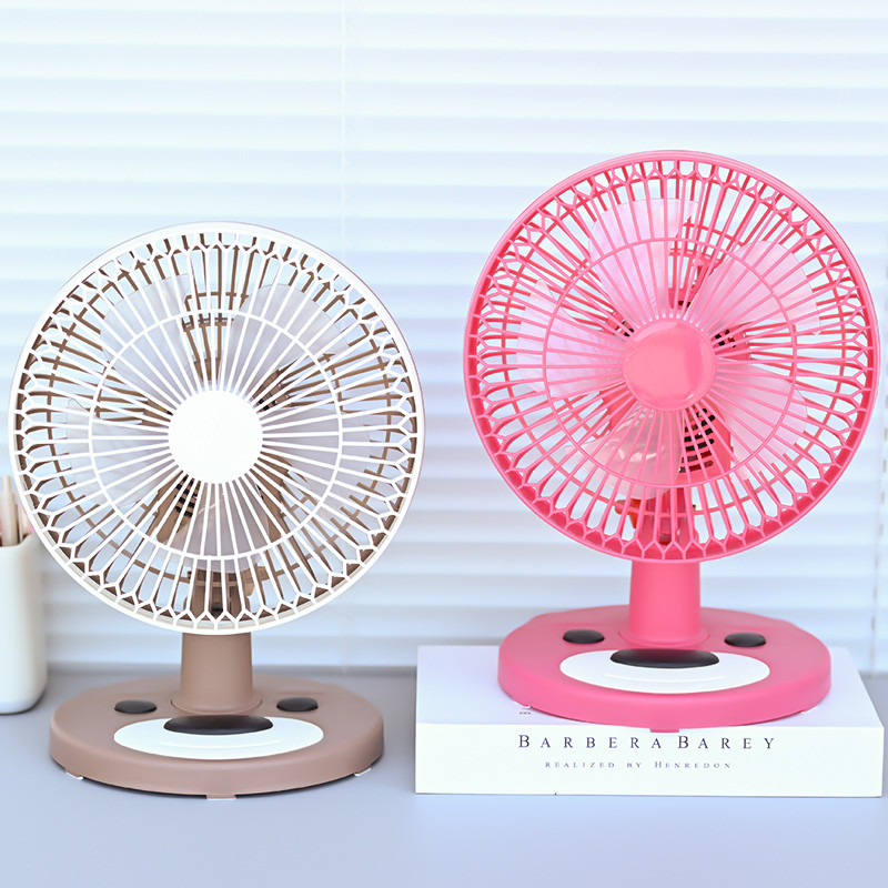 Kipas dinding mini kipas angin meja p Electric Fan Mini Student Dormitory Household Bedside Office Silent Desktop Fan Desktop Shaking Head Small Fan