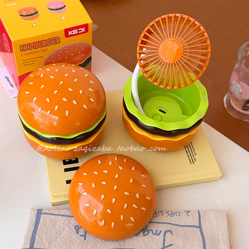 kipas usb kereta usb kipas mini mini kipas Usb Dormitory Desktop Burger Birthday Gift Small Fan