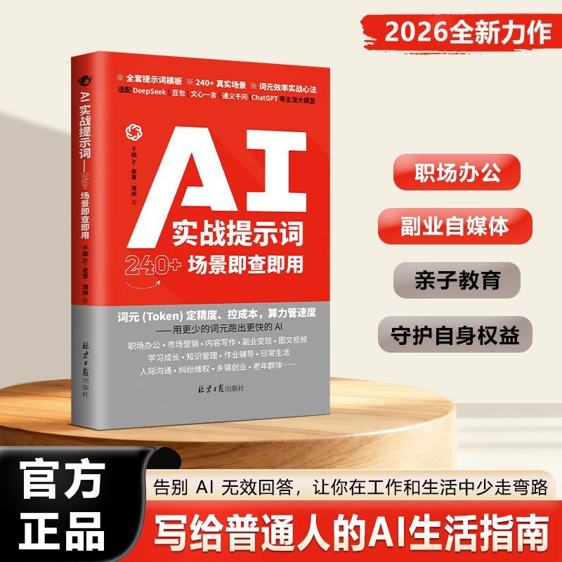 AI实战提示词:+场景即查即用豆包视频AI短剧提示词副业变现AI actual combat prompt words: the scene is ready to useZH