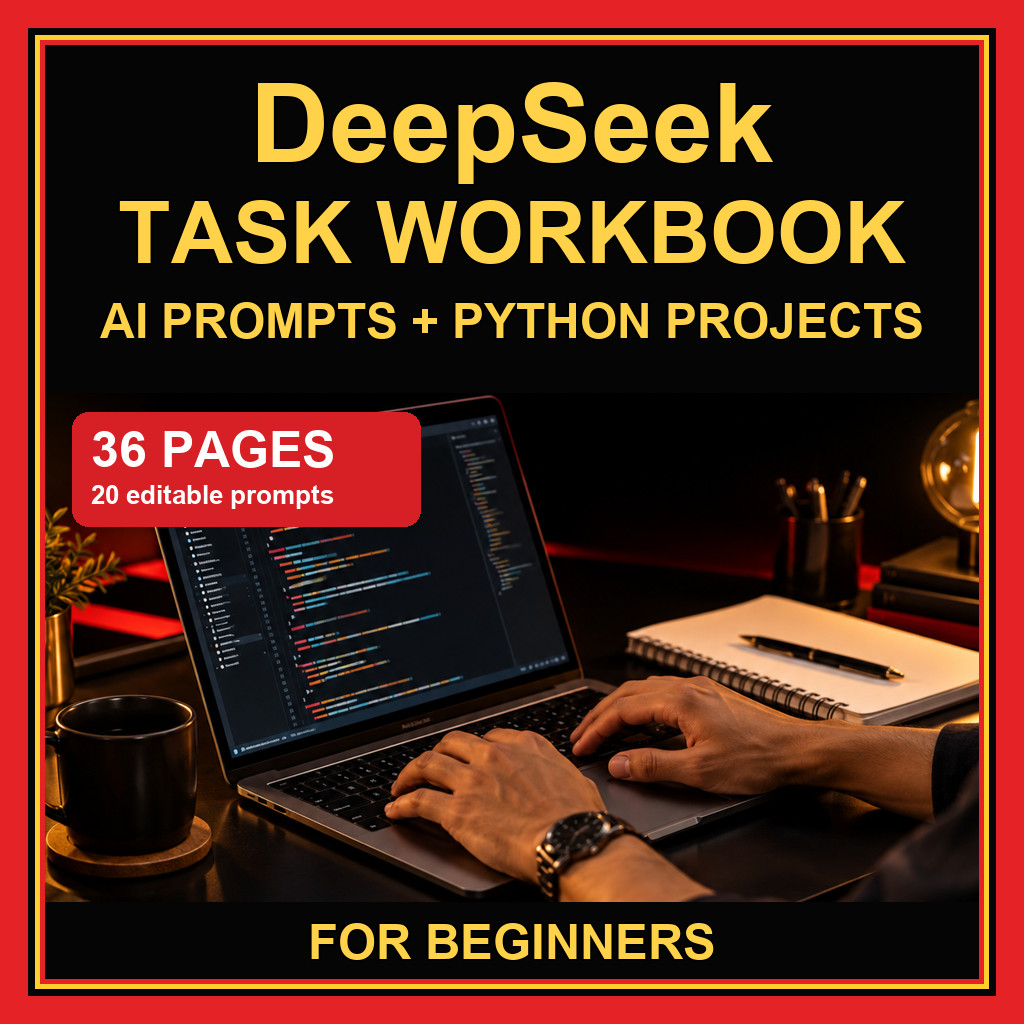 DeepSeek Task Workbook AI Prompts and Python Projects for Beginners