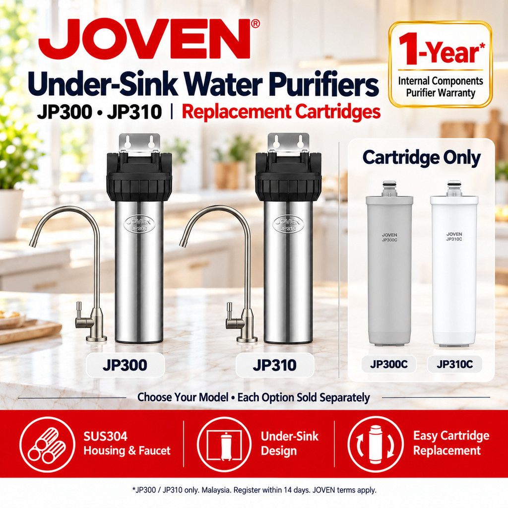 [ JOVEN ] JP300 JP310 Under Sink Water Purifier Filter | JP300C JP310C Replacement Cartridge | Penapis Air Bawah Sinki