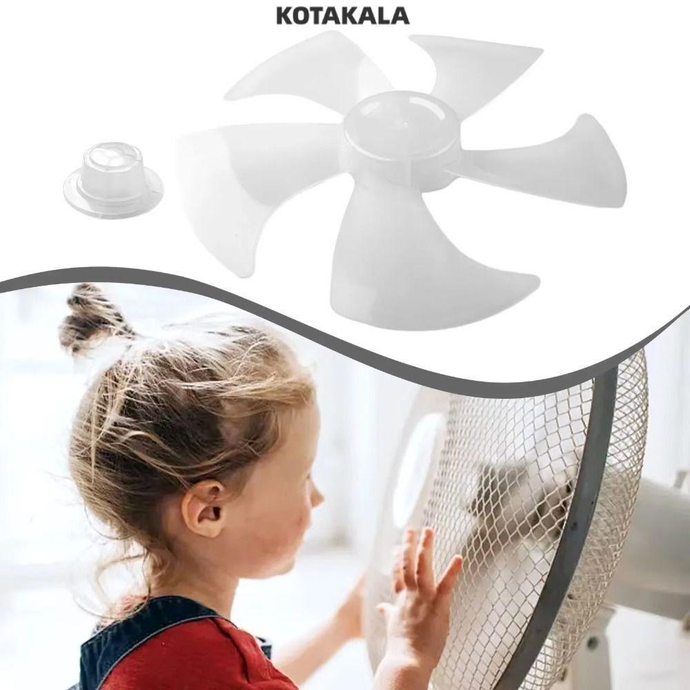 KOTAKALA Fan Blade, Slow Noise Plastic Five Blades Fan, Durable Big Wind Leaf Floor Fan for Pedestal Fan Table Fan Wall Fan