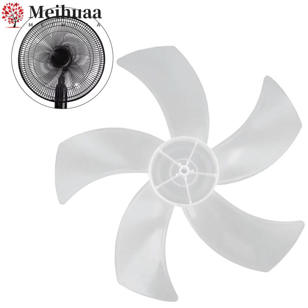 MEIHUAA Fan Blade, Slow Noise Plastic Five Blades Fan,  Big Wind Leaf Floor Fan for Pedestal Fan Table Fan Wall Fan
