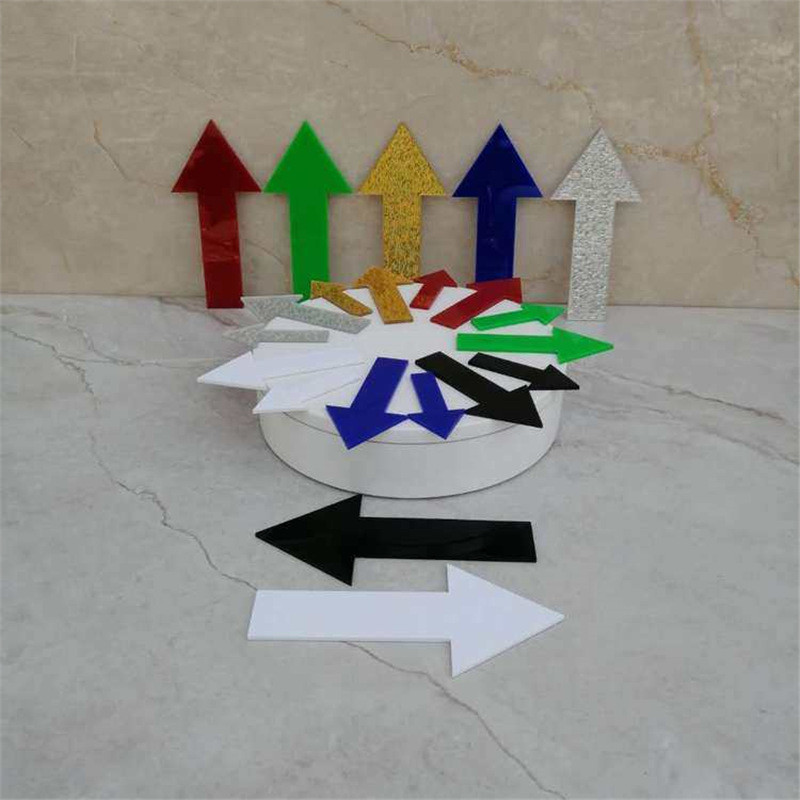 New Product Acrylic Sign Arrow Direction Prompt Warm Prompt Sign Wall Sticker Label Label Sign SEDN