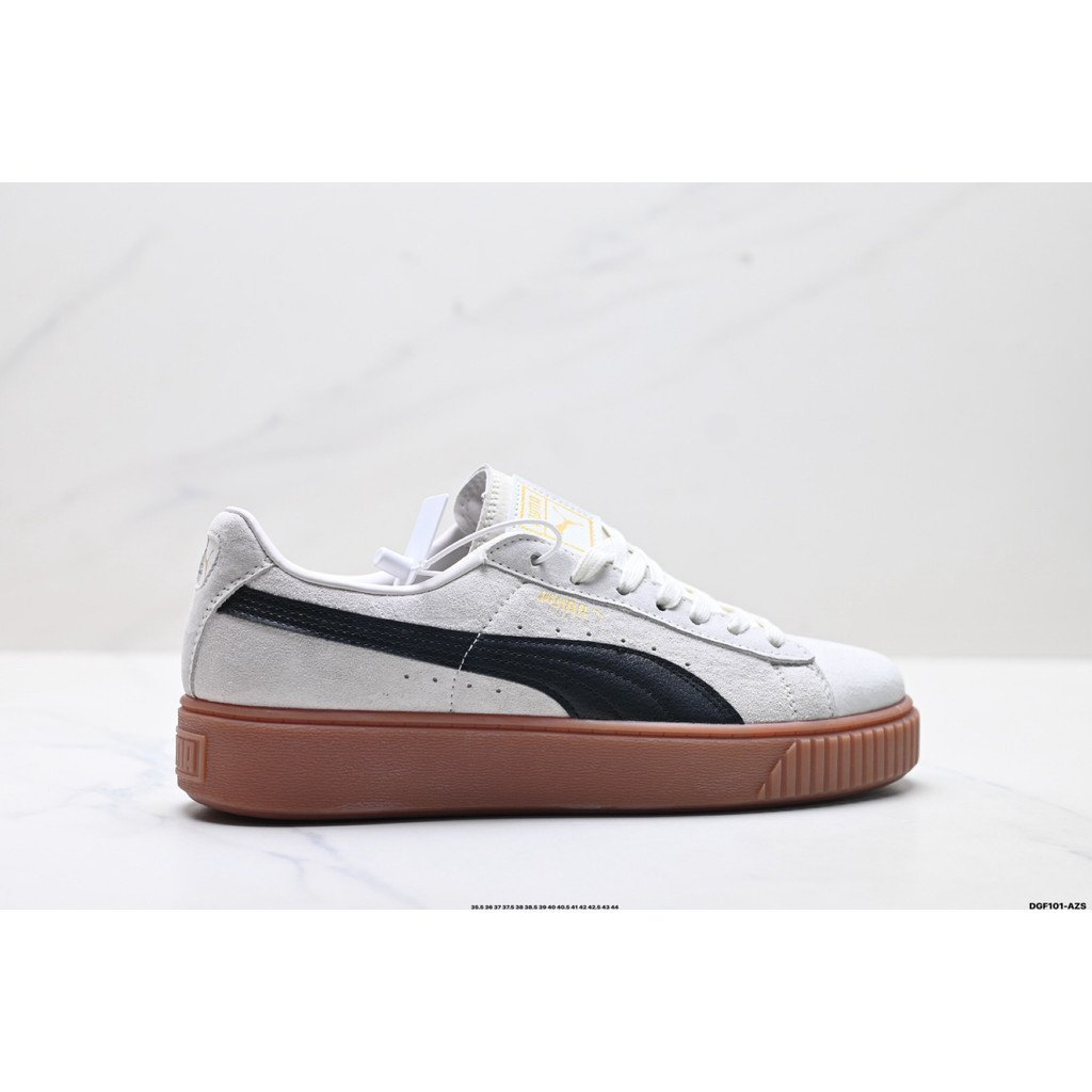 Puma shoes/Puma Suede Platfotm Gold Sneakers Old shoes Skateboard shoes Sneakers Classic Classic Retro Flat JOIZ