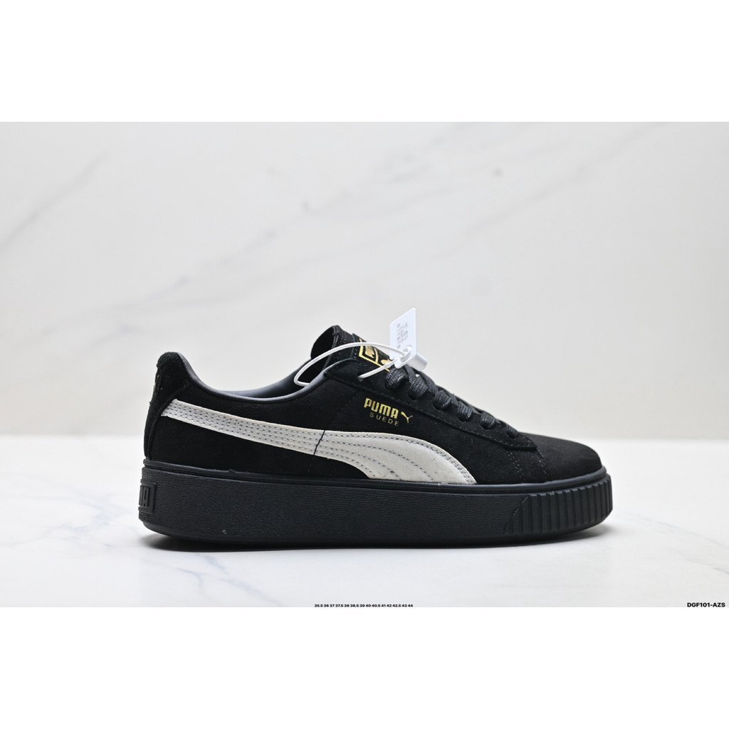 Puma shoes/Puma Suede Platfotm Gold Board shoes German Training shoes Skateboard shoes Flat shoes Shopping Lightweight Commuter Men Women Same Style IXSY