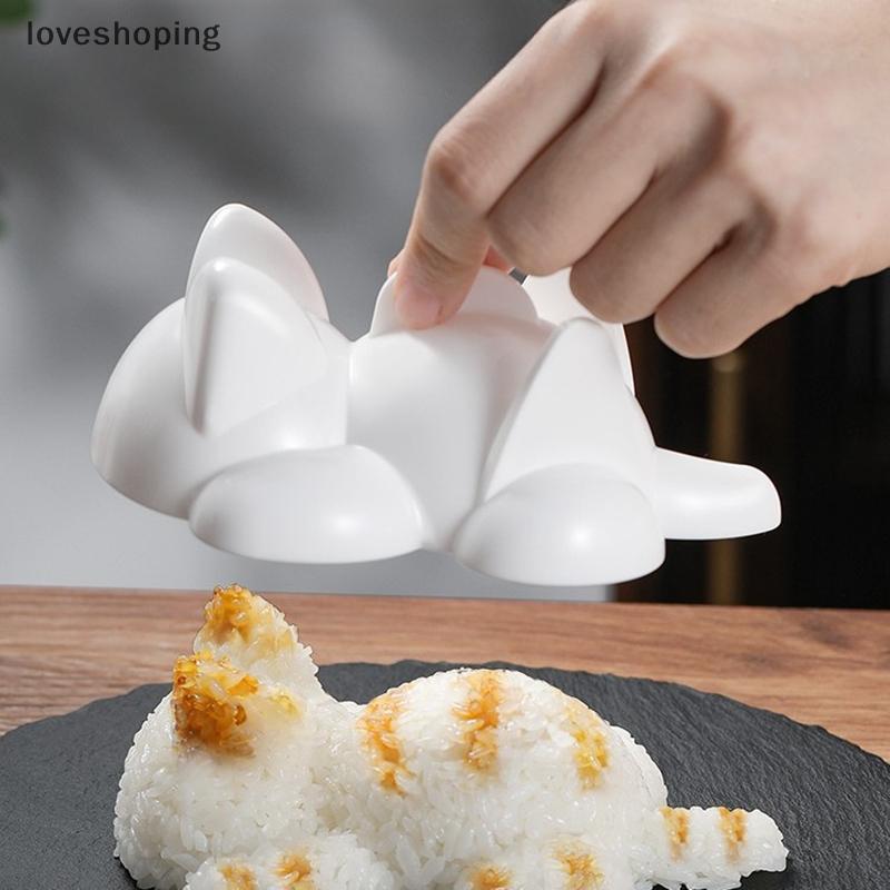 loveshoping] Cute Sushi Tools Onigiri Molds Cat Animal Shape Sushi Kids Rice Mashed Pot…