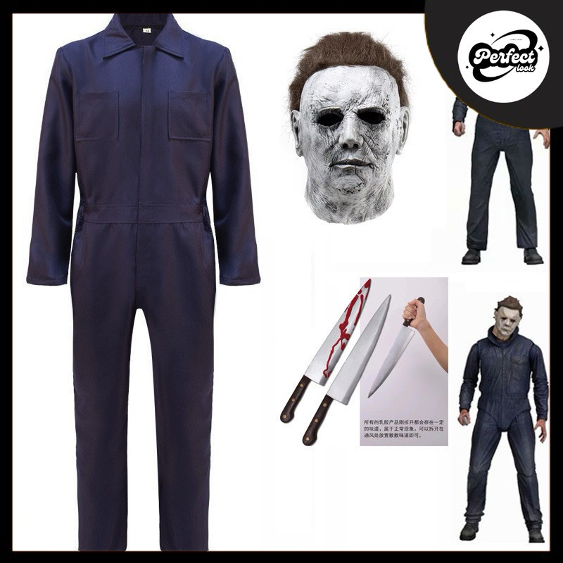 【Ready Stock 】Death Moonlight Panic Killing Michael Miles COS jumpsuit死神月光光心慌慌杀戮麦克尔·麦尔斯COS连体服 - 160
