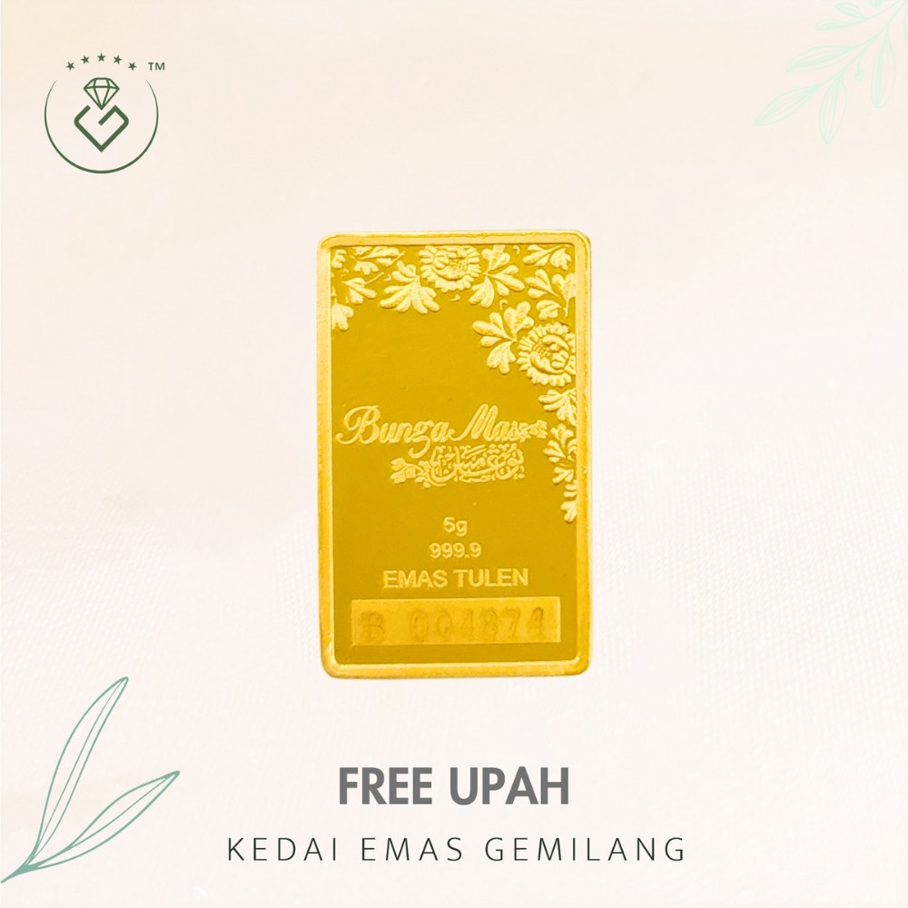 [Kedai Emas Gemilang] 8001270 Public Gold 5G (B004874) Gold Bar (2.3Cm) (5G)&hellip;
