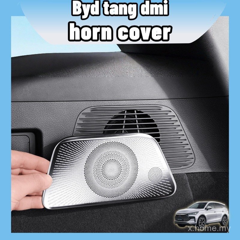 BYD Tang DMI EV 2024-2026 Penutup Tweeter Belakang Trim Speaker Bingkai Logam Hiasan Dalaman Kereta Kit Pengubahsuaian Aksesori Noble Gear