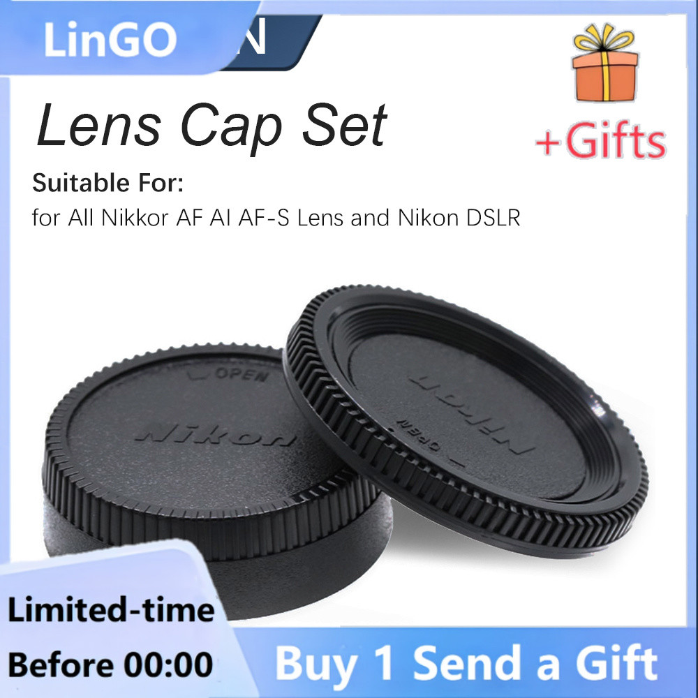 Camera Body Cap Rear Lens Cap for NIK AI  Camera Body Cap + Rear Lens Caps for Nikon AF SLR AI AIS NON AIS