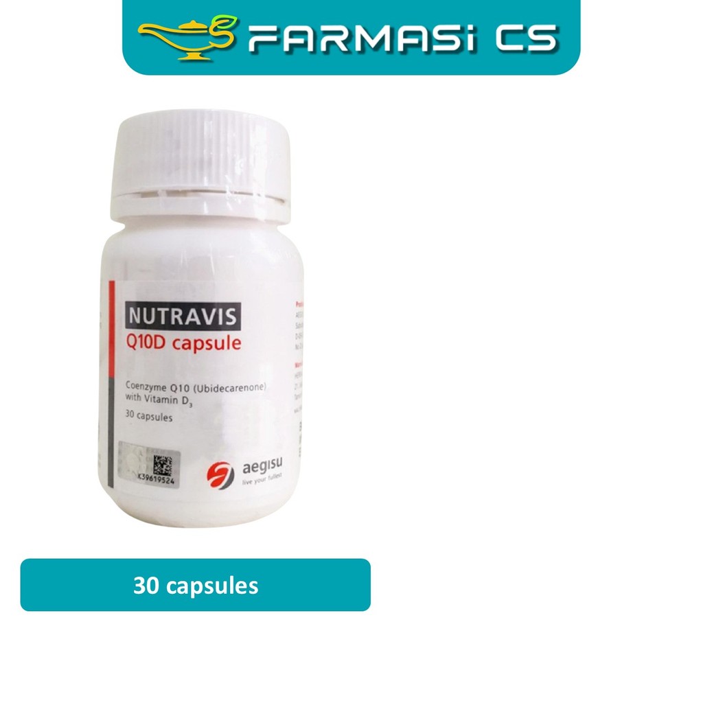 Nutravis Q10D 30 Capsules EXP:02/2027 [ FARMASI CS ]