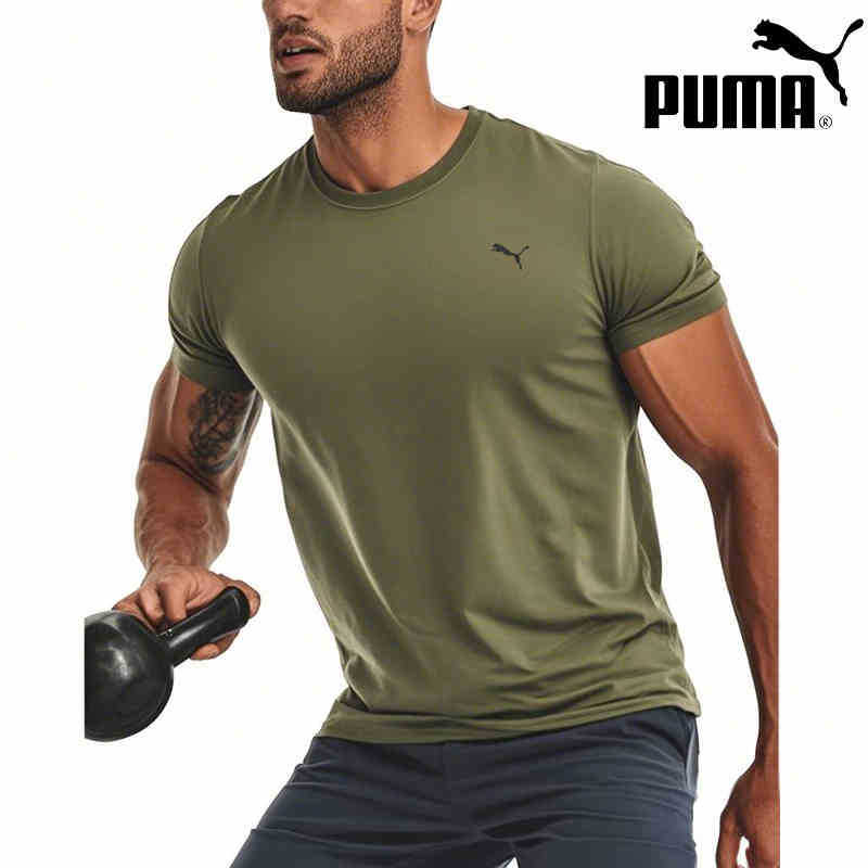Inter 丨 PUMA PUMA Quick-Drying T-Shirt Men's Fitness Training Suit Men's Running Sportswear Breathable Short-Sleeved Trendy