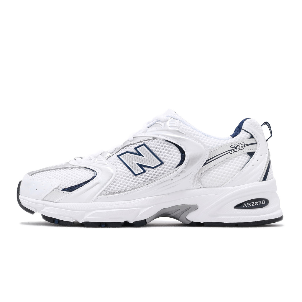New Balance Casual Shoes 530 Retro Jogging Men's Women's White Blue Silver NB Sneakers [ACS] MR530SG-D