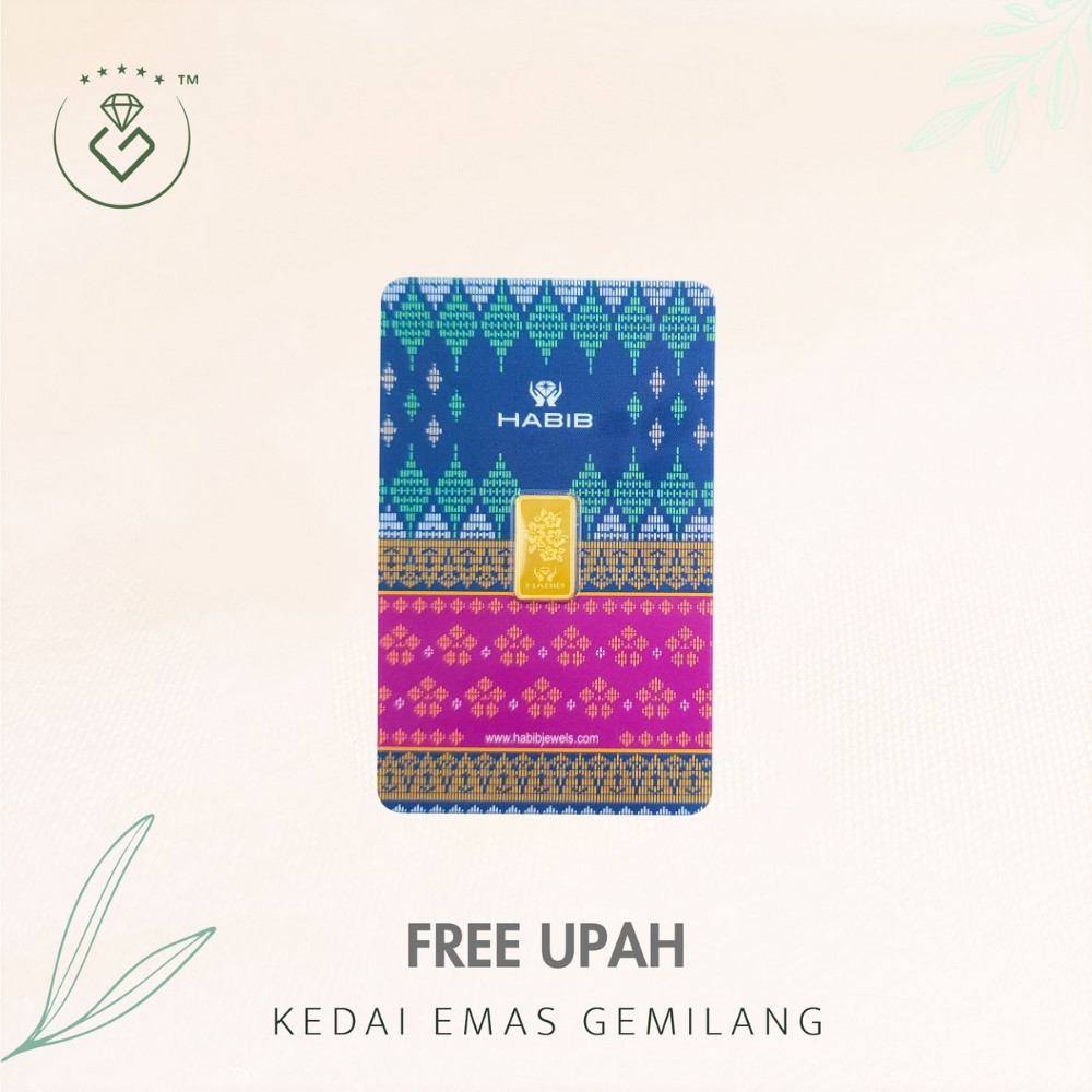 [Kedai Emas Gemilang] 8001251 Habib 1G (H0459242) Gold Bar (1.535Cm) (1G) [999&hellip;