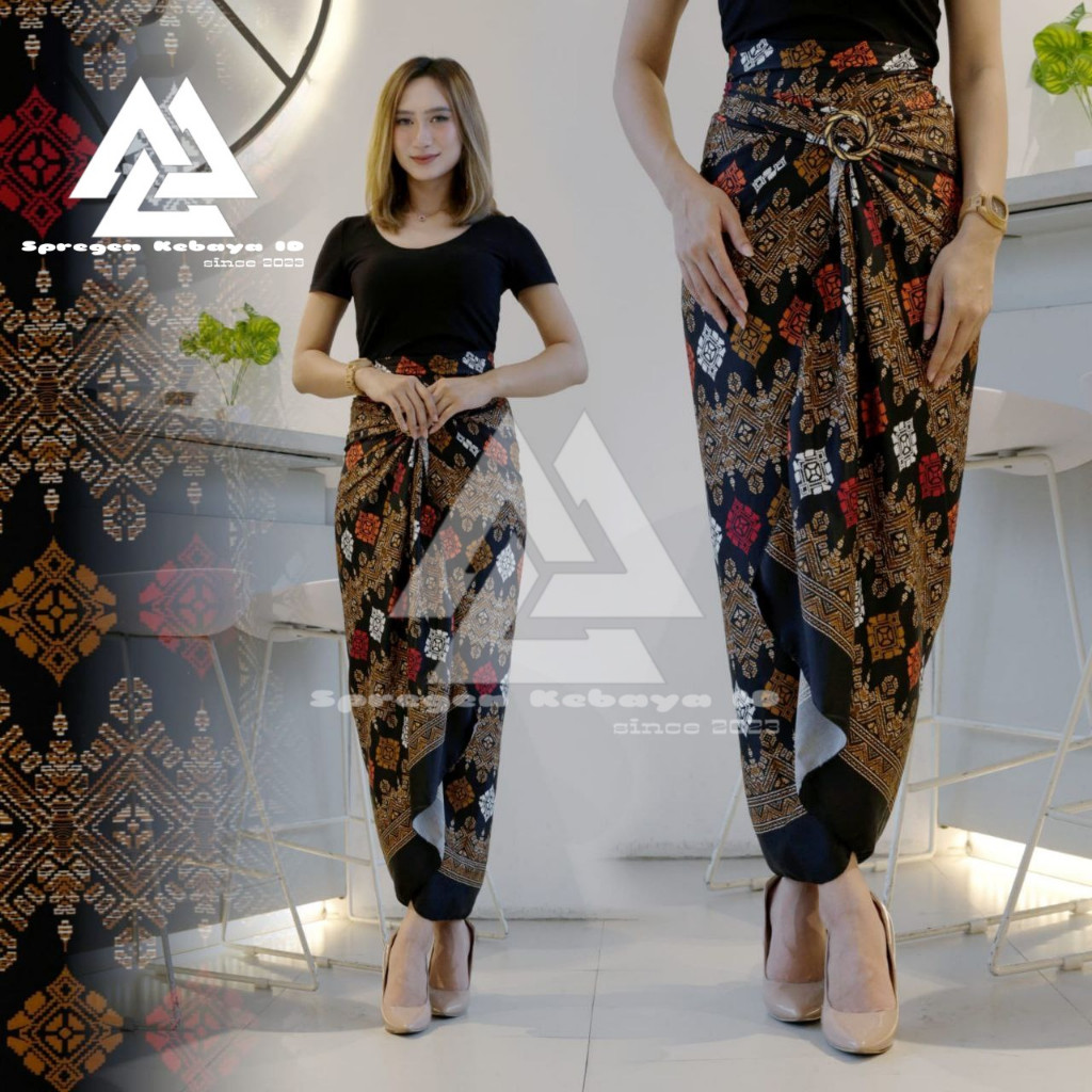 Reliable Essential SKI Premium Batik Wrap Skirt Modern Silk Ring Party Graduation Kebaya Bottom SpregenKebaya Quality... - Image 5
