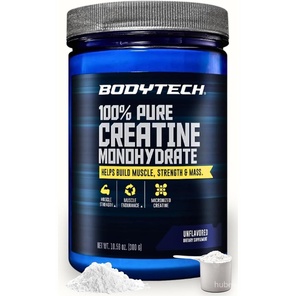 BodyTech Creatine Monohydrate Powder, Unflaored Micronized Creatine Formula for Men and…
