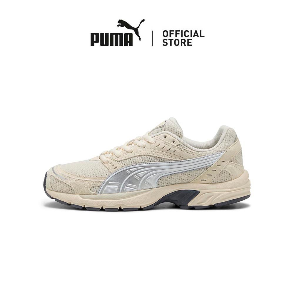 PUMA Unisex C25K Sneakers (White-Silver)