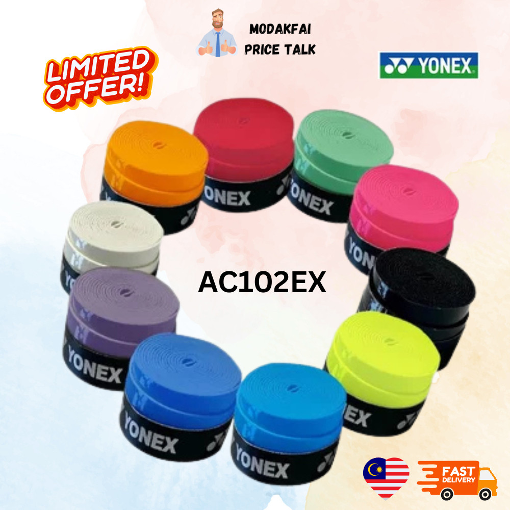 Overgrip Raket AC102EX Cengkaman Anti-Slip Serap Peluh | Badminton/Tenis Grip for Racket | Premium Quality
