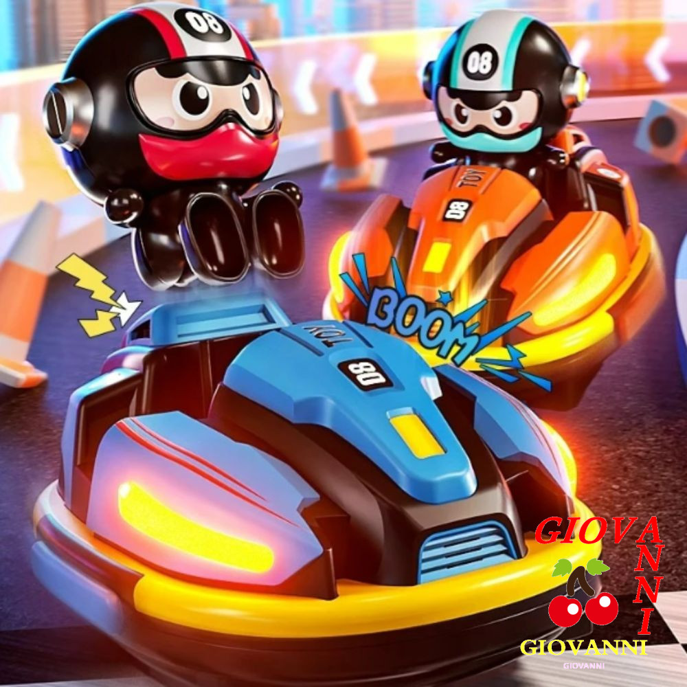 GIOVANNI RC Battle Bumper Car Toy, Simulated Nitrogen Children's Remote Control Toys Cars, Electric Multi-player Rechargeable RC Bumper Karting Toy Outdoor Park