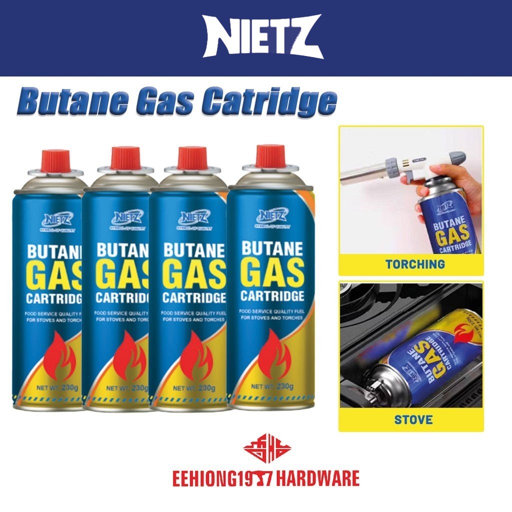 NIETZ Butane Gas Portable Gas Stove Gas Torch Gas Cooker Outdoor Camping Gas Stamboat Gas 炉气罐