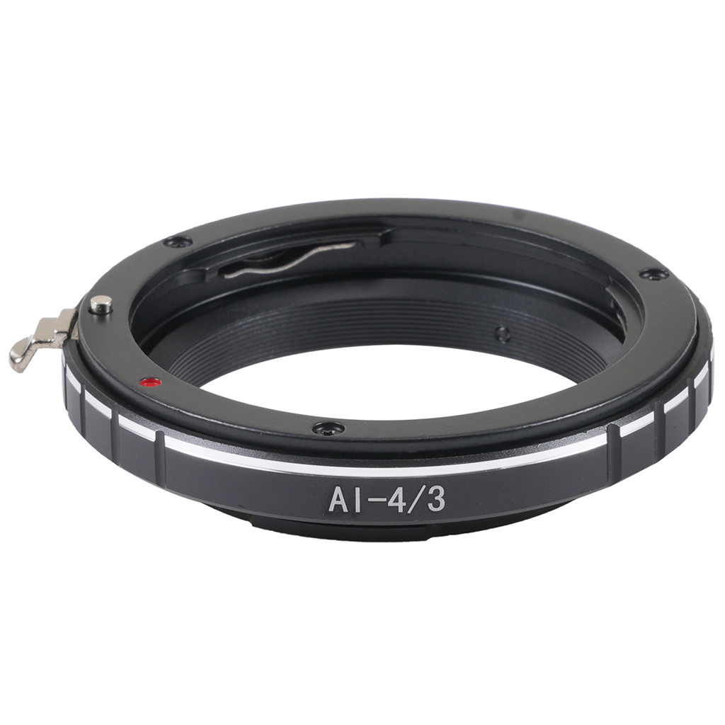 NovelGoal Aluminum Alloy AI-4/3 Lens Adapter Ring Suitable for Nikon AI (D) AIS Lens for Olympus 4/3 Body