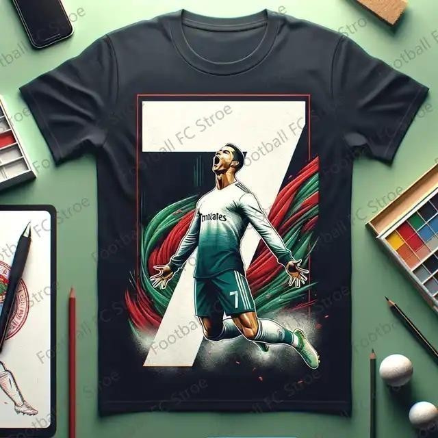 Summer New CHATGPT-Special Ronaldo 7 Soccer Jersey for Kids and Adult