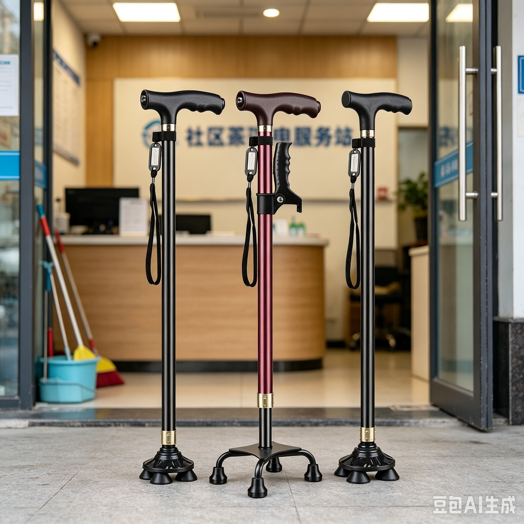 Elderly Crutches Shock-resistant Crutches Big Four-legged Cane、-*&***&&--&---&**--&&*--*&-***&-、walking aid、walking cane、tongkat orang tua、tongkat lipat、 4 kaki、Foldable walking stick for elderly、tongkat kaki 4、拐杖椅子