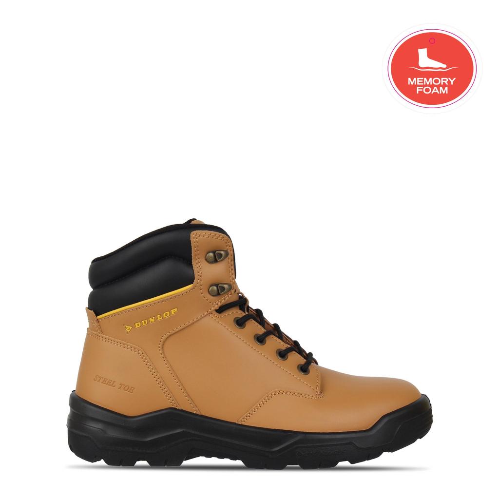 Dunlop Mens Dakota Steel Toe Cap Boots (Honey) - Sports Direct