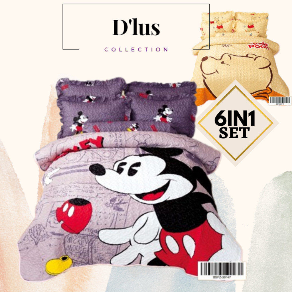 100% COTTON HIGH QUALITY CADAR PATCHWORK 6 IN 1 BEROPOL READY STOCK BEDSHEET PATCHWORK